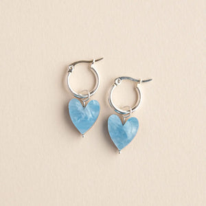 Love Grows Here Hoops | Ocean Blue