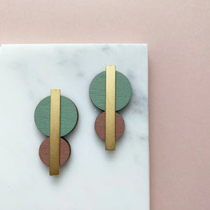 Colour Combo Circle Studs