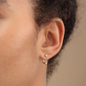 SP | Sparkle Dot Ear Jacket Earrings