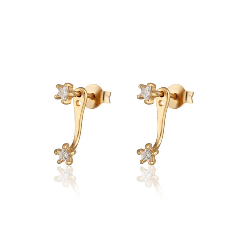 SP | Sparkling Star Ear Jacket Earrings