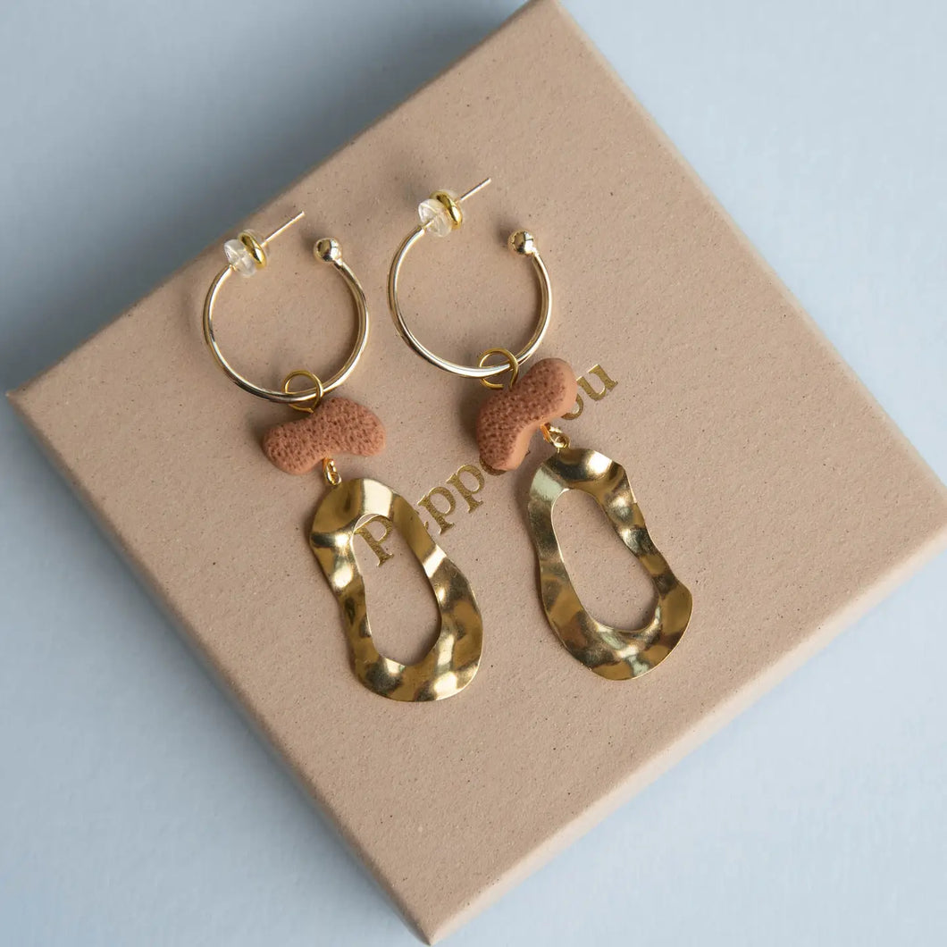 Grooves Statement Hoop Earrings