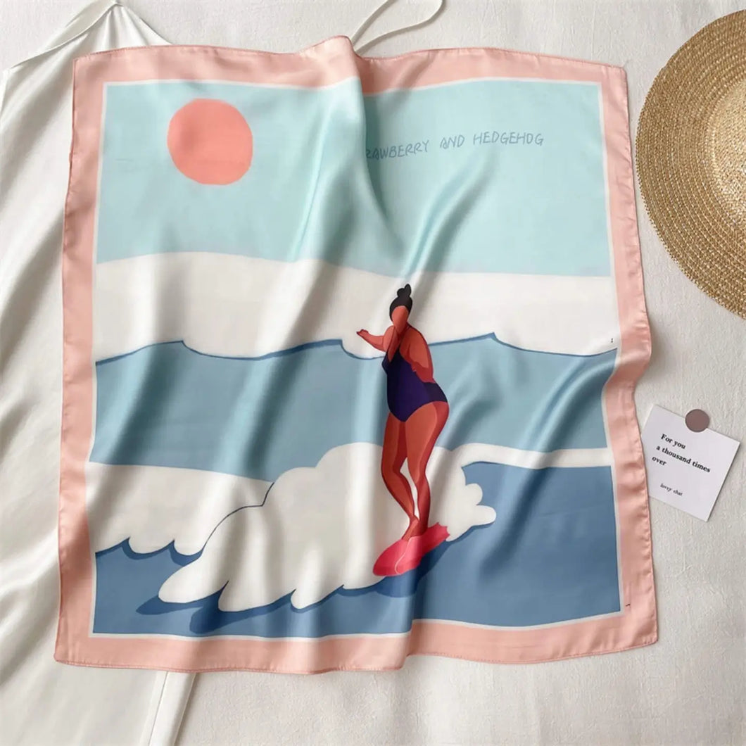 Square Scarf | Surfing