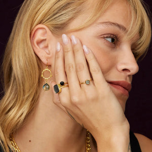 Ashiana | Dotty Ring | Labradorite