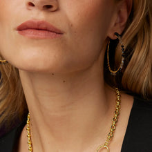 Load image into Gallery viewer, Ashiana | Parker Hoop Earrings | Black &amp; Grey