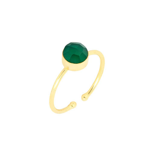 Ashiana | Dotty Ring | Green Onyx