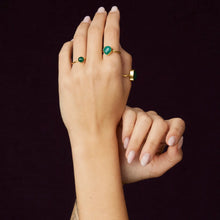 Load image into Gallery viewer, Ashiana | Dotty Ring | Green Onyx