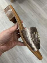 Load image into Gallery viewer, Oh! My Sandals | Metallic Leather Slide Sandal