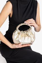 Load image into Gallery viewer, Unisa | Zameli Small Metallic Handbag with braided handles