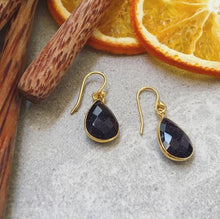 Load image into Gallery viewer, Ashiana | Ava Earrings | Navy Sunstone