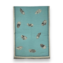 Load image into Gallery viewer, Feather Print Cashmere Feel Scarf