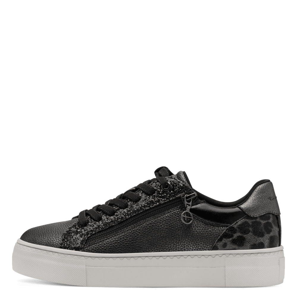 Tamaris | Metallic Trainer with Side Zip