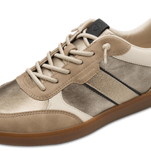 Load image into Gallery viewer, Tamaris | Beige Metallic Trainer with Elastic Laces
