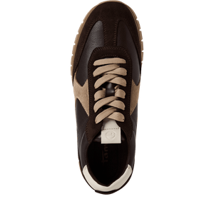 Tamaris | Chocolate Suede Trainer