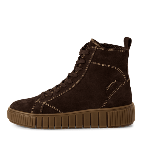 Tamaris | Chocolate Suede Hi-Top