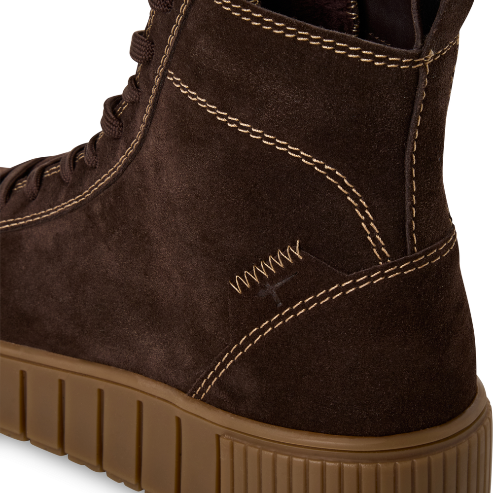 Tamaris | Chocolate Suede Hi-Top
