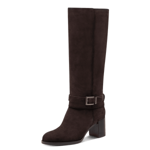 Tamaris | Long Suede Block Heel Boot