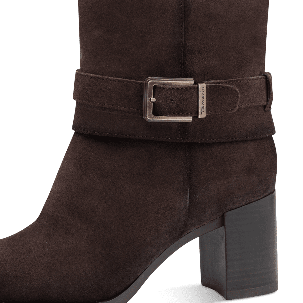 Tamaris | Long Suede Block Heel Boot