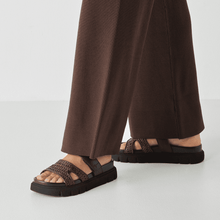 Load image into Gallery viewer, Tamaris | Chocolate Flatform Slide Sandal
