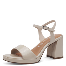 Load image into Gallery viewer, Tamaris | Ivory Patent Sandal