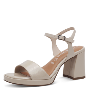 Tamaris | Ivory Patent Sandal