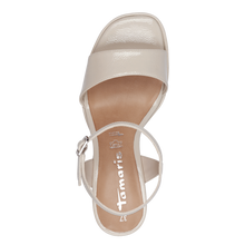 Load image into Gallery viewer, Tamaris | Ivory Patent Sandal