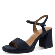 Load image into Gallery viewer, Tamaris | Navy Suede Sandals