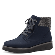 Load image into Gallery viewer, Marco Tozzi Laced Wedge Boot