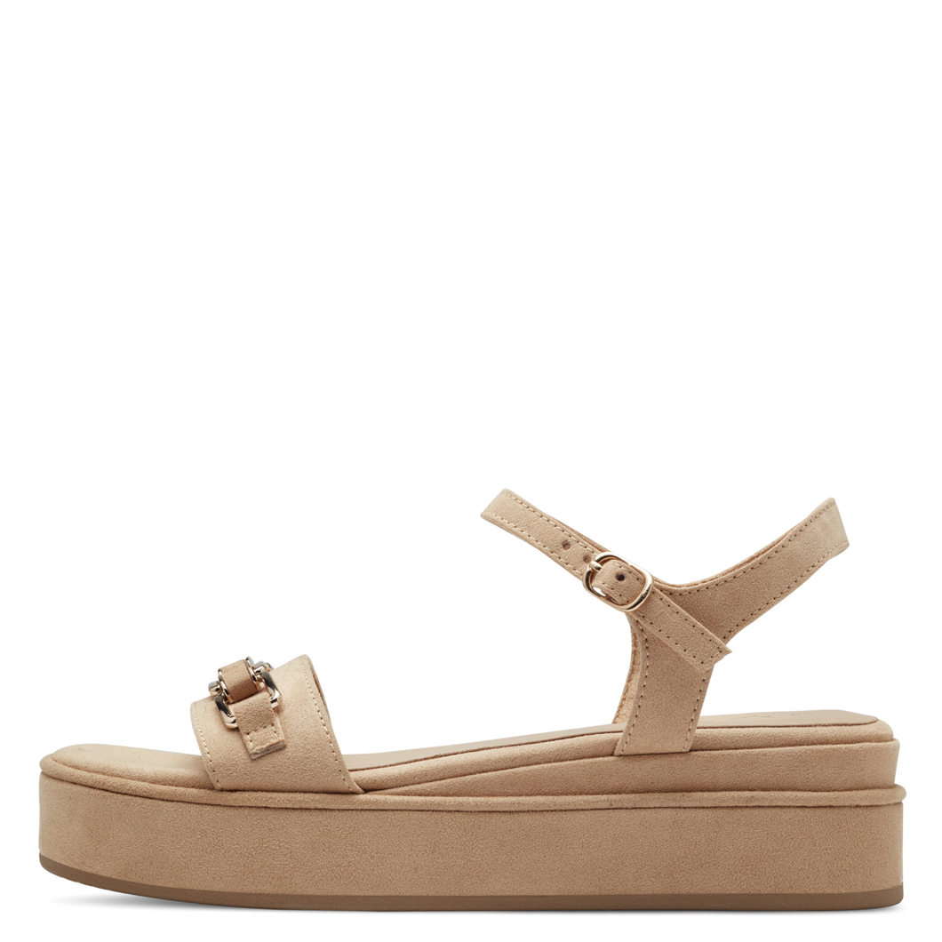 Marco Tozzi | Suede Flatform Sandal