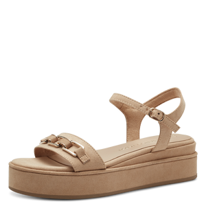 Marco Tozzi | Suede Flatform Sandal