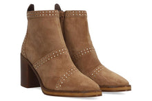 Load image into Gallery viewer, Alpe | Suede Studded | Stacked Heel | Boots