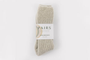 Ribbed Ultra Soft Alpaca Bed Socks