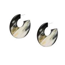 Load image into Gallery viewer, BRANCH | Flat Horn Hoop Earrings