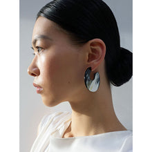 Load image into Gallery viewer, BRANCH | Flat Horn Hoop Earrings