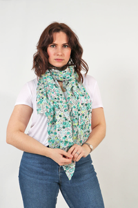 Ditsy Floral Cotton Scarf