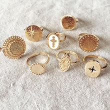 Load image into Gallery viewer, Round Moon Adjustable Ring