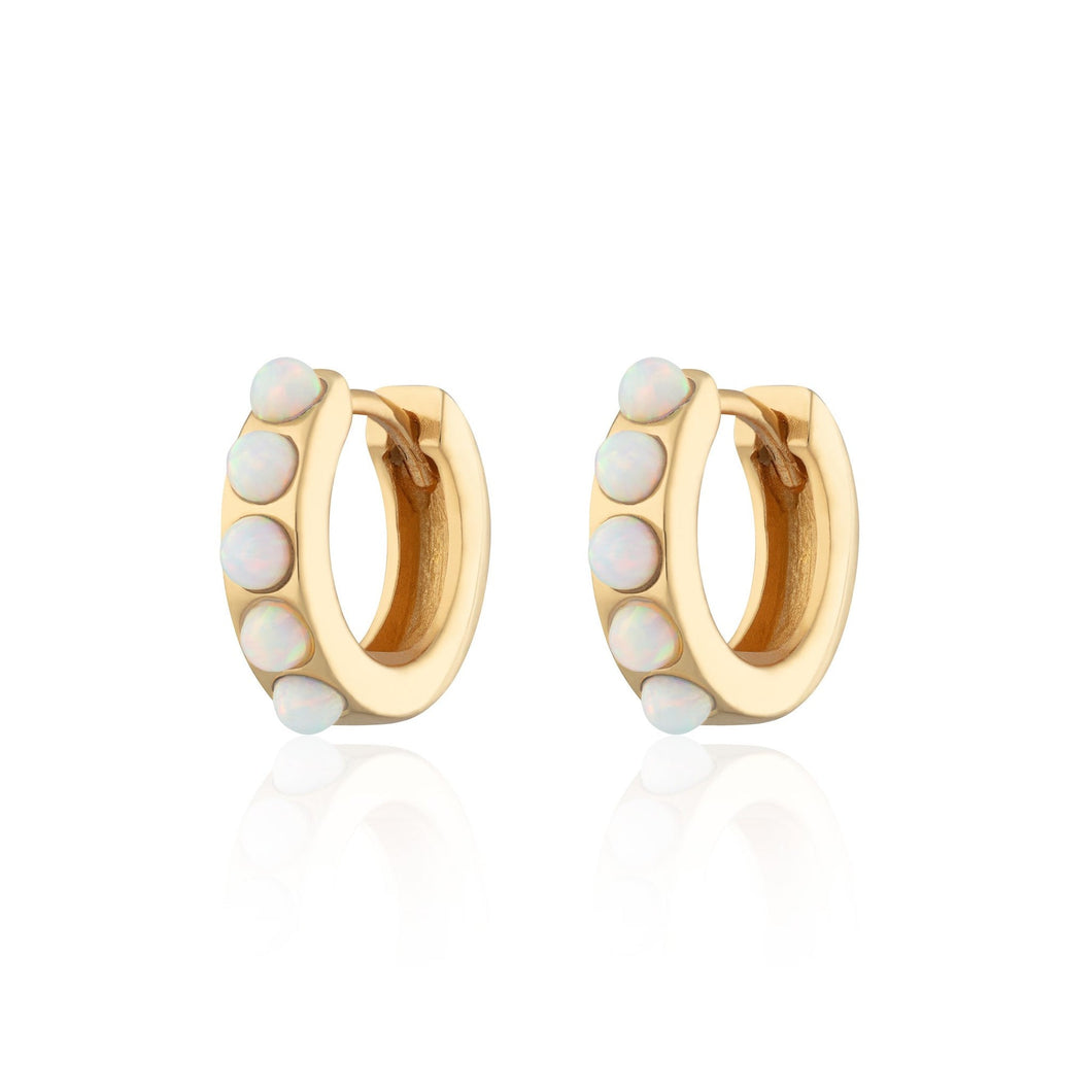 SP Opal Huggie Earrings