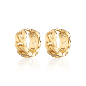 SP Chain Reaction Huggie Earrings
