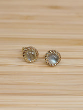 Load image into Gallery viewer, Labradorite Stud Earring