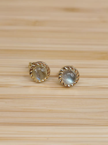 Labradorite Stud Earring