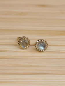 Labradorite Stud Earring