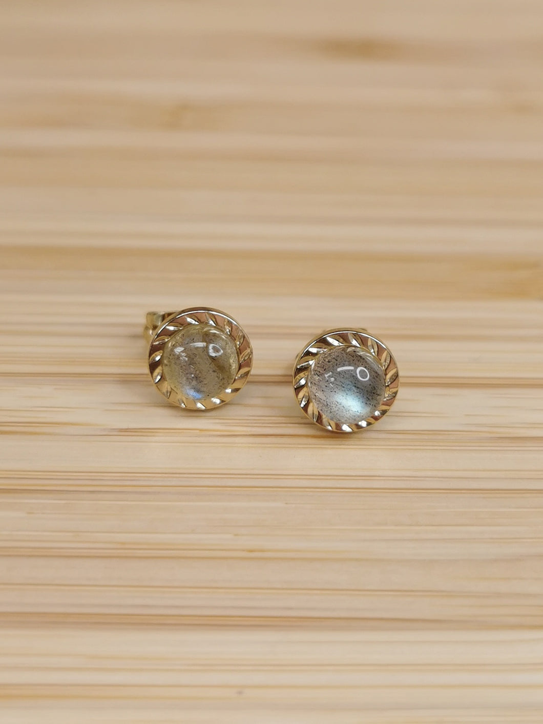 Labradorite Stud Earring