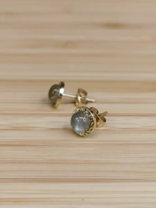 Labradorite Stud Earring