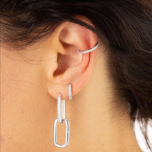 Load image into Gallery viewer, SP Slim Sparkling Earcuff Silver