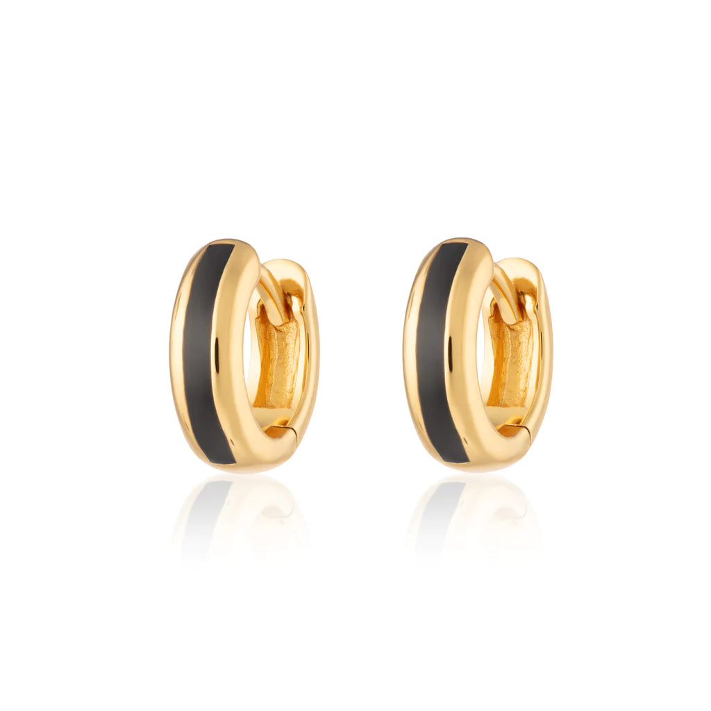 Men's Huggie Earrings: Gold & Silver Huggie Hoops Men's Huggie Earrings: Gold & Silver Huggie Hoops