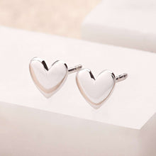 Load image into Gallery viewer, SP Heart Stud Earrings