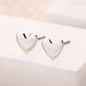 SP Heart Stud Earrings
