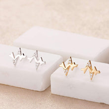 Load image into Gallery viewer, SP Heartbeat Stud Earrings