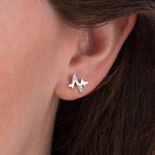 Load image into Gallery viewer, SP Heartbeat Stud Earrings