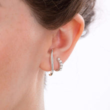 Load image into Gallery viewer, SP Opal Huggie Earrings
