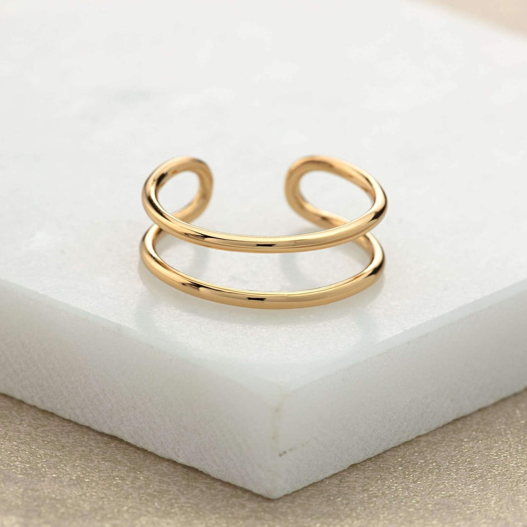 SP Double Band Adjustable Ring